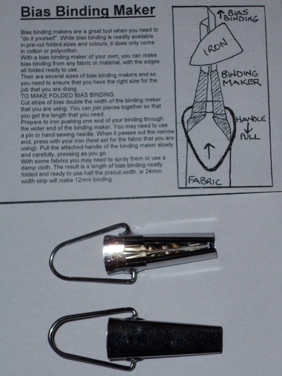 Bias binder maker result