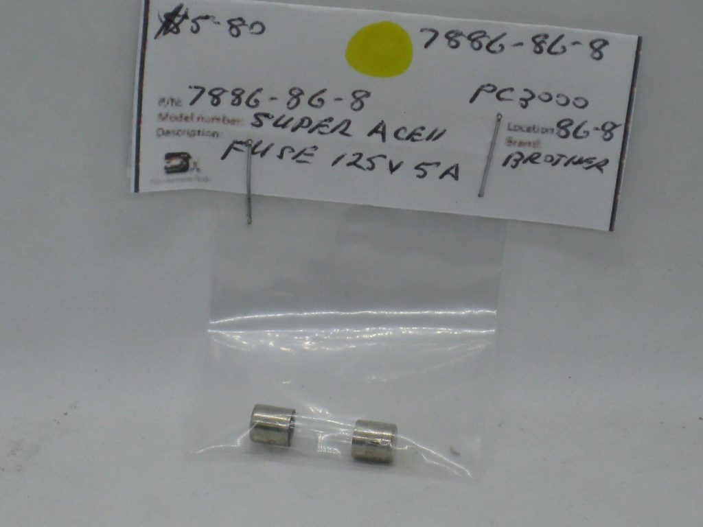 7886-86-8 fuse 125v5a. Brother Super Ace11 – Maxisew Data EZI